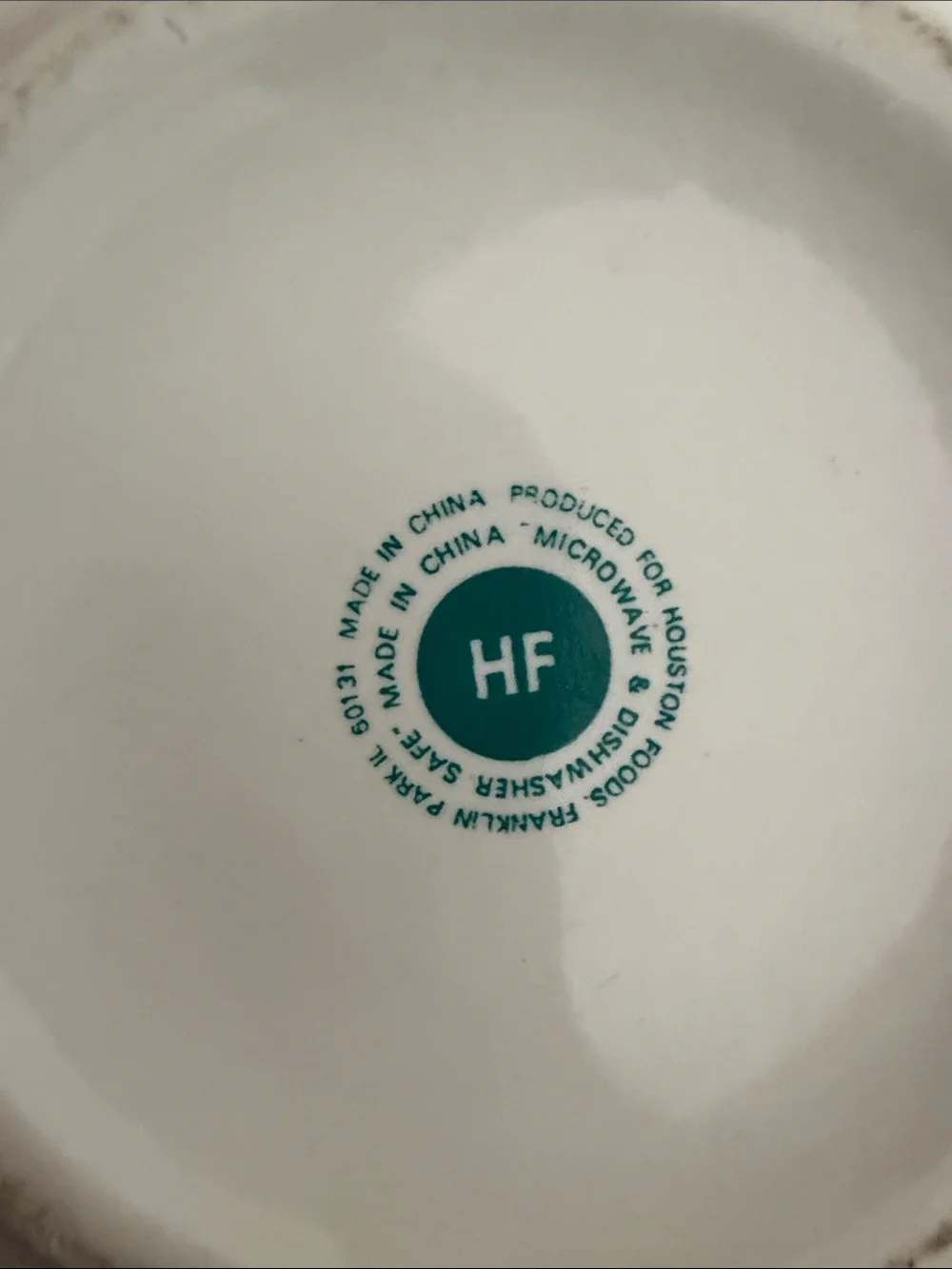 Houston Foods (HF) Vegetable Medley soup mugs - set of 3 - VINTAGE
